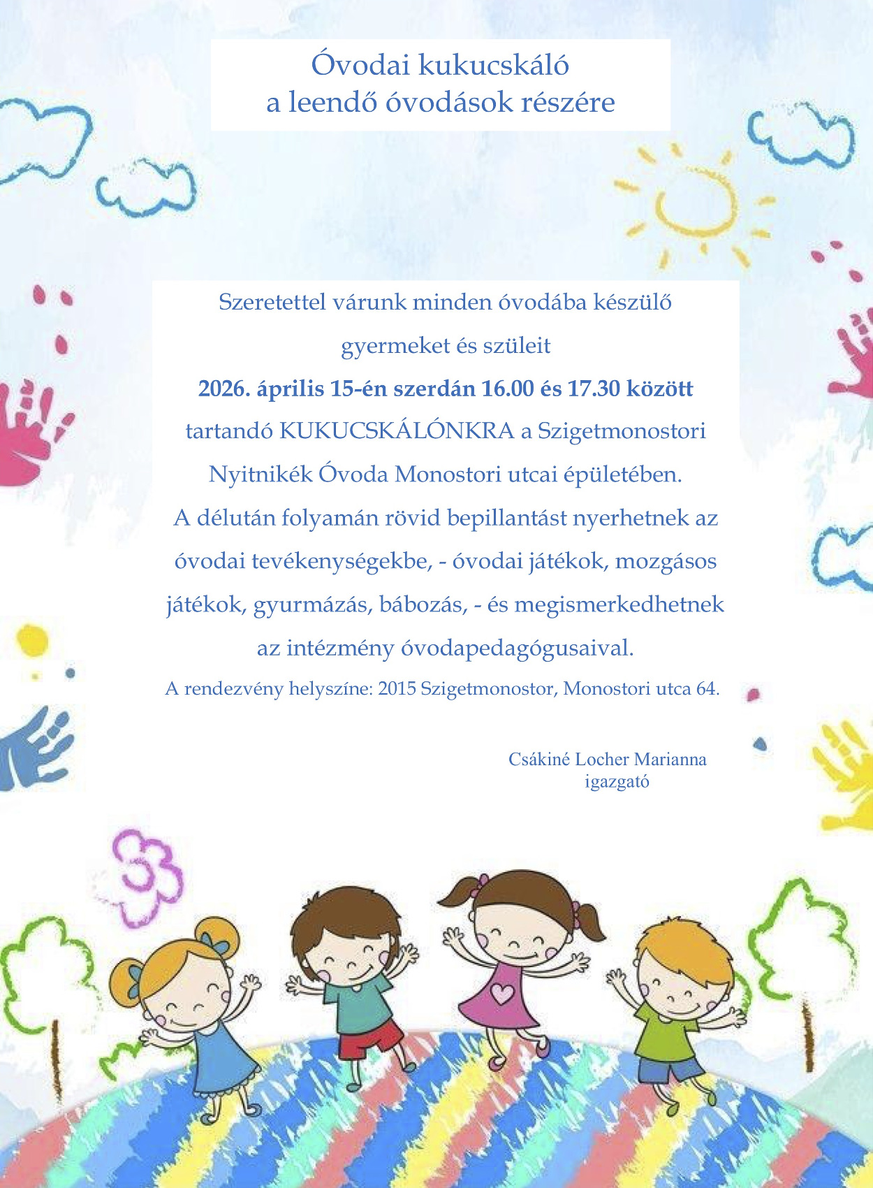 Óvodai kukucskáló 2026